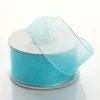 Silkflowersfactory 1.5" X 10 Yards Organza Ribbon With Wired Edge - Turquoise 2 Silkflowersfactory 1.5" X 10 Yards Organza Ribbon With Wired Edge - Turquoise