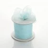 Silkflowersfactory Ribbons 2.5" X 10 Yards Organza Ribbon With Wired Edge - Light Blue