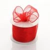 Silkflowersfactory 2.5" X 10 Yards Organza Ribbon With Wired Edge - Red Ribbons 1 Silkflowersfactory 2.5" X 10 Yards Organza Ribbon With Wired Edge - Red Ribbons