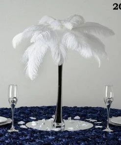 Silkflowersfactory 20" Black Eiffel Tower Wedding Glass Vases-12 PCS Flower Vases & Decorations