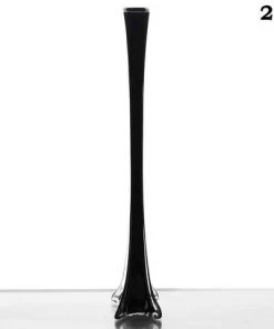 Silkflowersfactory Flower Vases & Decorations 6 Pack | 24" White Eiffel Tower Glass Flower Vase