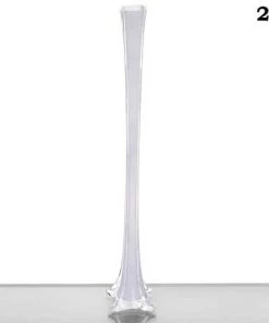 Silkflowersfactory 24" White Eiffel Tower Vases-6pc 24" Black Eiffel Tower Vases-6pc
