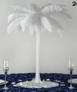 Silkflowersfactory 20" Clear Eiffel Tower Wedding Glass Vases-12 PCS