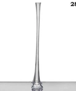 Silkflowersfactory 28" Clear Eiffel Tower Vases-6pc Flower Vases & Decorations