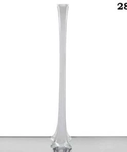 Silkflowersfactory Flower Vases & Decorations 28" White Eiffel Tower Vases-6pc