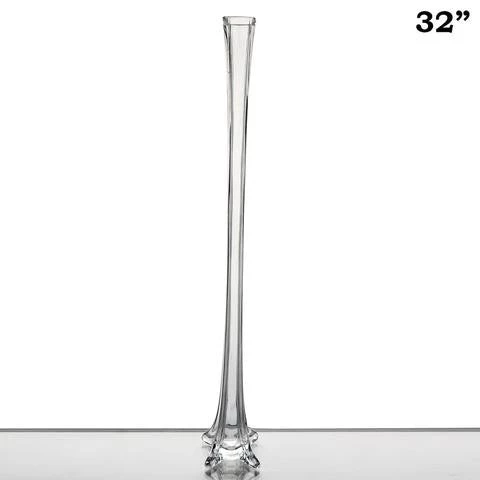 Silkflowersfactory Flower Vases & Decorations 32" Clear Eiffel Tower Vases-6pcs 4 Silkflowersfactory Flower Vases & Decorations 32" Clear Eiffel Tower Vases-6pcs
