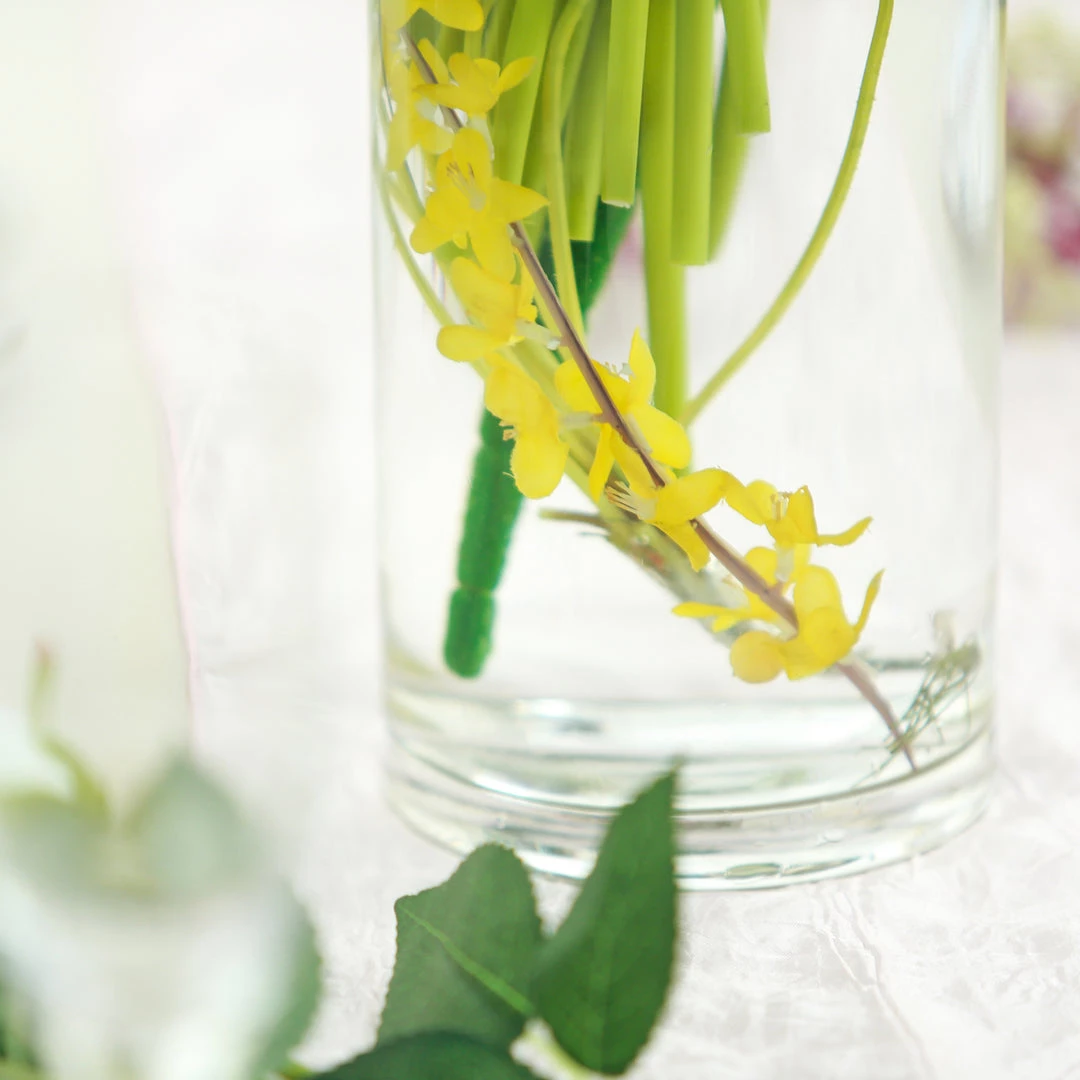 Silkflowersfactory 12" Cylinder Glass Centerpiece Vase - 6/Set Flower Vases & Decorations 11 Silkflowersfactory 12" Cylinder Glass Centerpiece Vase - 6/Set Flower Vases & Decorations