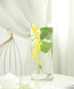 Silkflowersfactory 12" Cylinder Glass Centerpiece Vase - 6/Set Flower Vases & Decorations 17 Silkflowersfactory 12