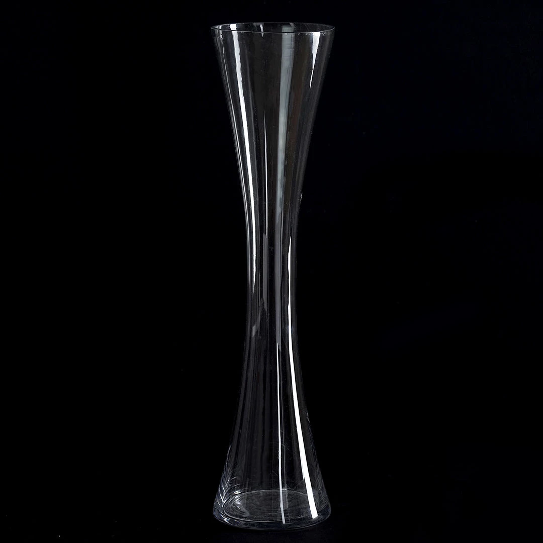 Silkflowersfactory 20" Tall Clear Hourglass Shaped Floral Centerpiece Vase Wedding Party Decoration - 6 PCS 8 Silkflowersfactory 20" Tall Clear Hourglass Shaped Floral Centerpiece Vase Wedding Party Decoration - 6 PCS