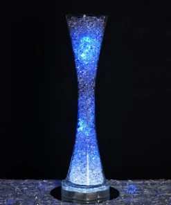 Silkflowersfactory 20" Tall Clear Hourglass Shaped Floral Centerpiece Vase Wedding Party Decoration - 6 PCS 15 Silkflowersfactory 20