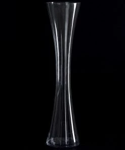 Silkflowersfactory 24" Tall Clear Hourglass Shaped Floral Centerpiece Vase Wedding Party Decoration - 6 PCS 14 Silkflowersfactory 24