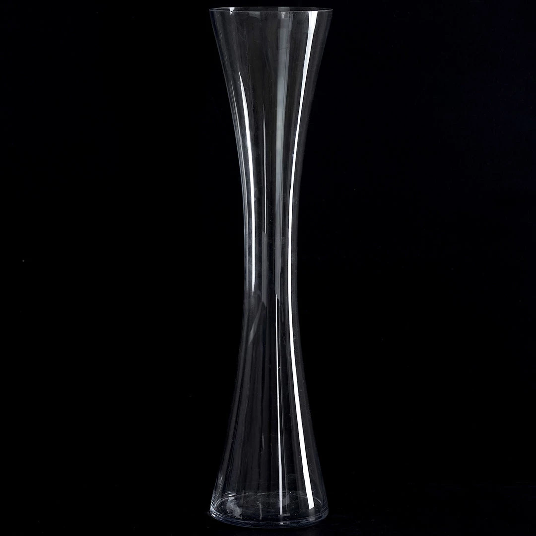 Silkflowersfactory 24" Tall Clear Hourglass Shaped Floral Centerpiece Vase Wedding Party Decoration - 6 PCS 8 Silkflowersfactory 24" Tall Clear Hourglass Shaped Floral Centerpiece Vase Wedding Party Decoration - 6 PCS