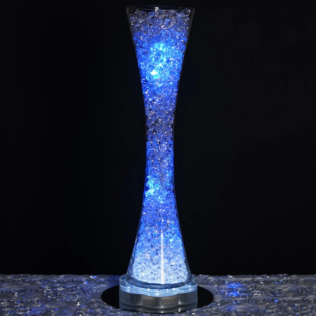 Silkflowersfactory 24" Tall Clear Hourglass Shaped Floral Centerpiece Vase Wedding Party Decoration - 6 PCS 9 Silkflowersfactory 24" Tall Clear Hourglass Shaped Floral Centerpiece Vase Wedding Party Decoration - 6 PCS