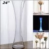 Silkflowersfactory 24" Tall Clear Hourglass Shaped Floral Centerpiece Vase Wedding Party Decoration - 6 PCS